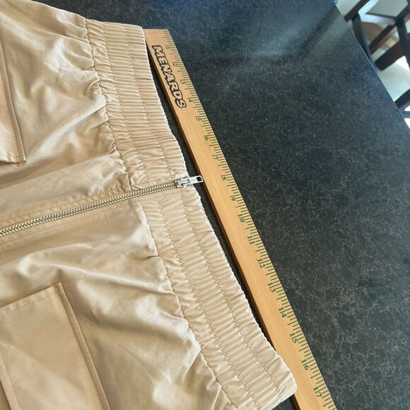 Abercrombie & Fitch Women’s Cargo Utility Zip-Front Midi Skirt Beige Size L O - Picture 11 of 16